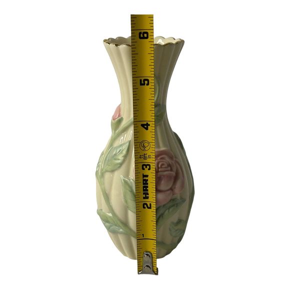 Lenox Sentimental Rose Bud Vase Hand Painted Ivory Fine China 5.75" 24k Gold Rim - Picture 8 of 10